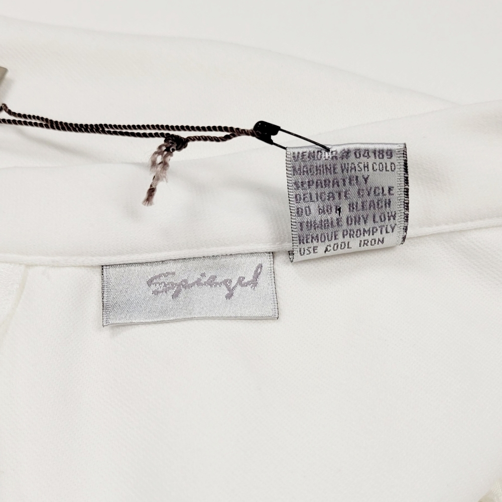NWT Spiegel White Flare Ponte Knit Skirt w/ Pockets, Stretch Fit Through Hips - Picture 3 of 7